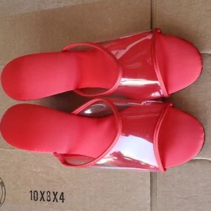 Bertlyn Peeper Wedge with See-through Strap